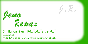 jeno repas business card